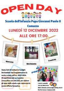 Locandina open day Comazzo